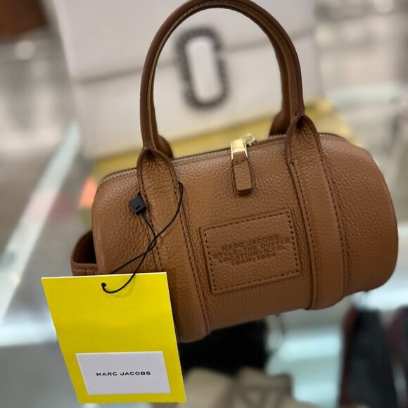 NWT!NEW!Marc Jacobs Mini Duffle Bag -Argan Oil Brown Pebble Leather Women - Picture 8 of 12